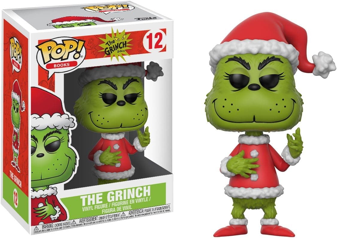 Funko Pop Books: The Grinch - Santa Grinch Collectible Vinyl Figure