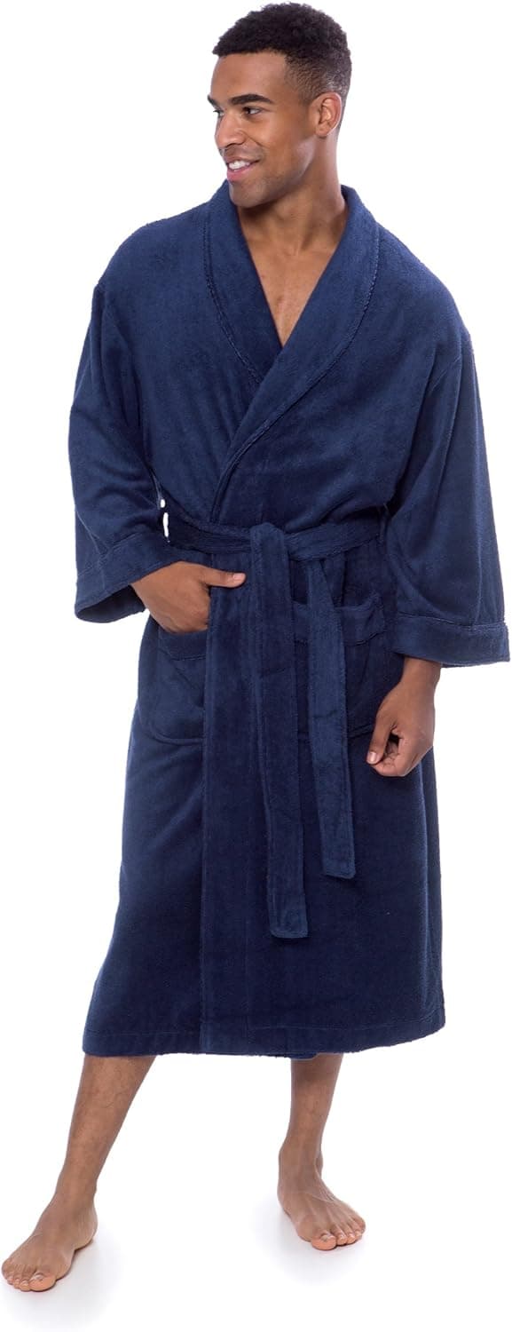 Texere Mens Luxury Terry Cloth Bathrobe EcoComfort