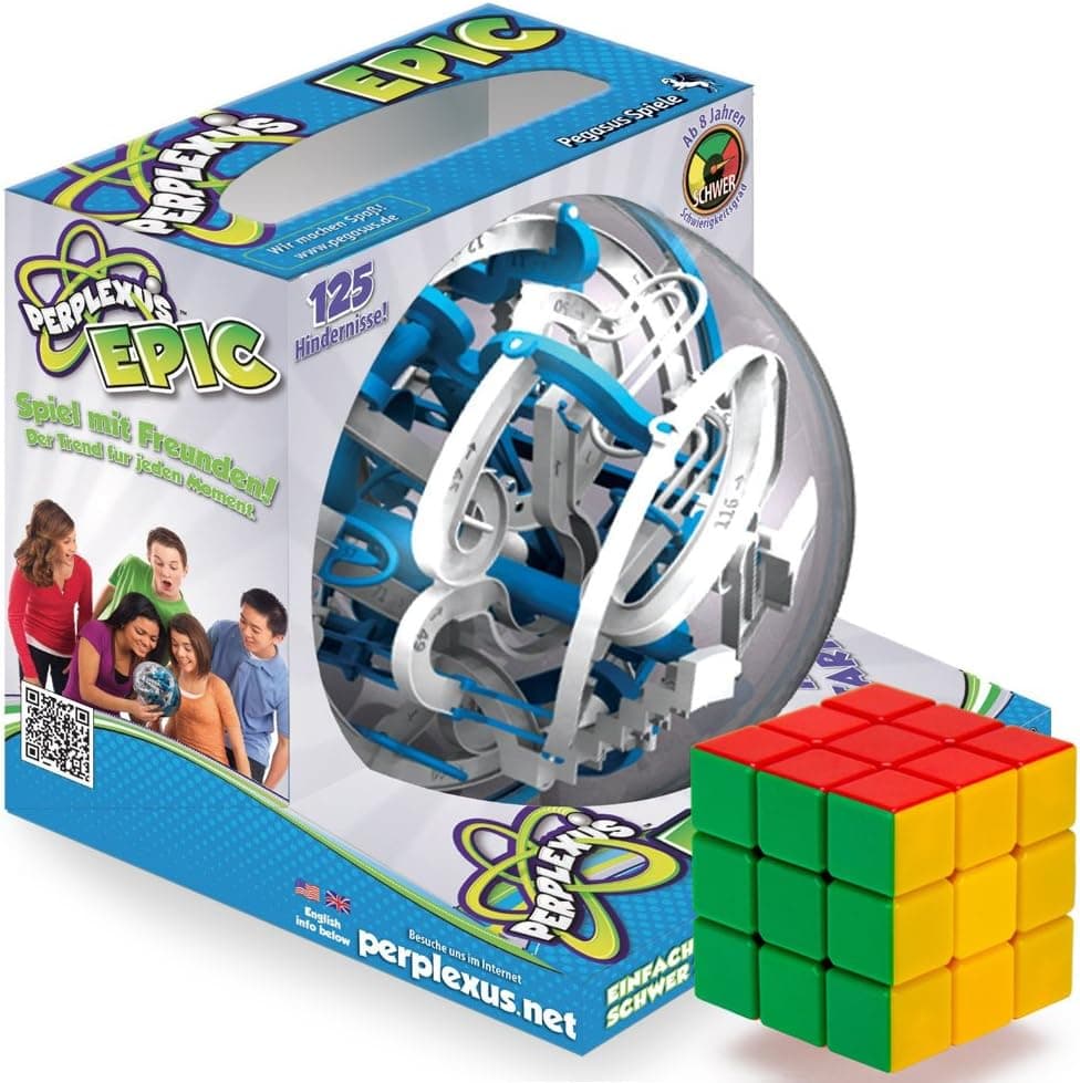Brybelly The Epic Brain-Bending Bundle: Perplexus Epic and a Puzzle Cube