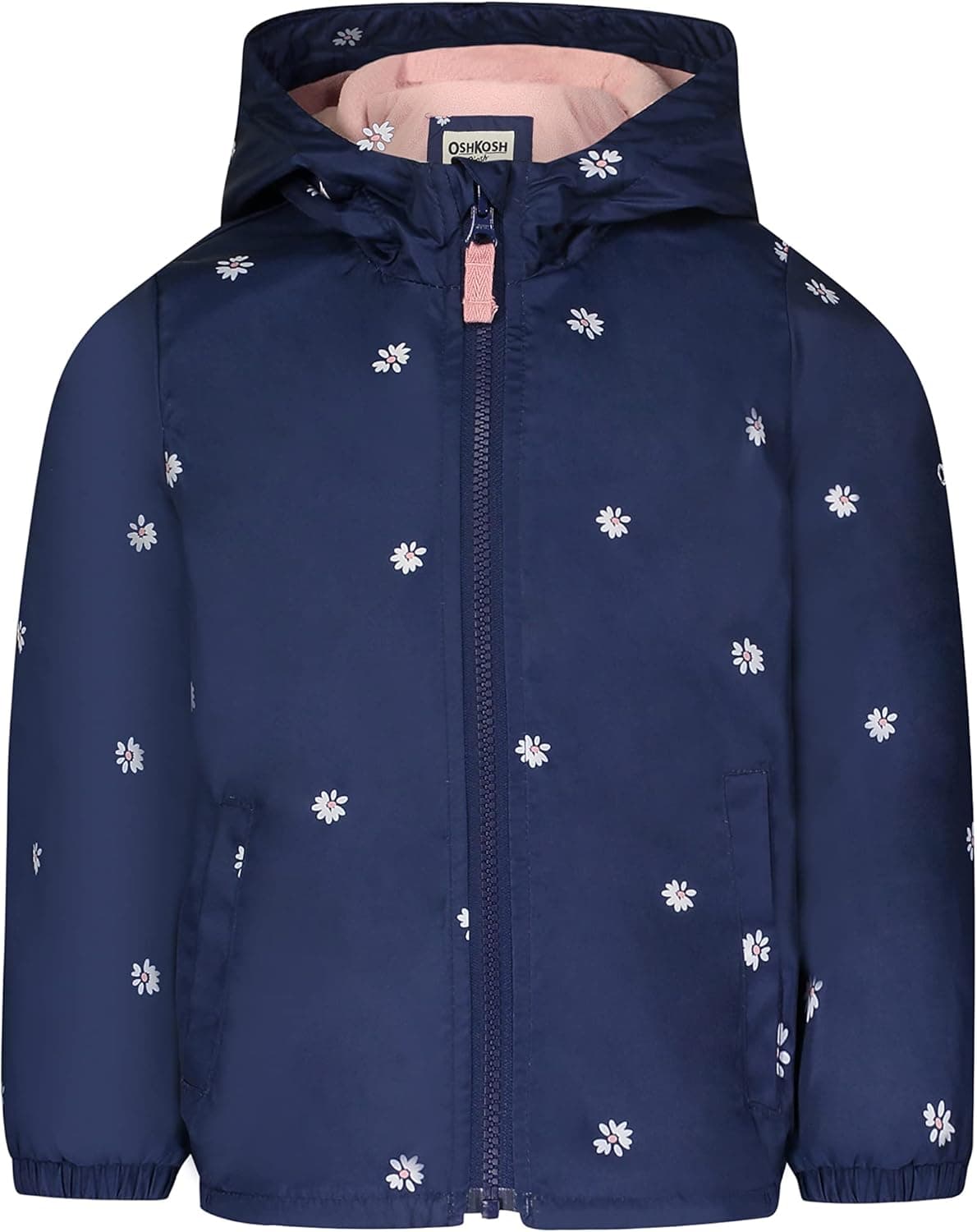 OshKosh B'Gosh Baby Girls' Midweight Hooded Fashion Jacket Coat with Fleece Lining
