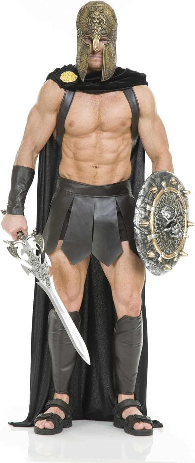 Charades Men's Spartan Warrior Cape