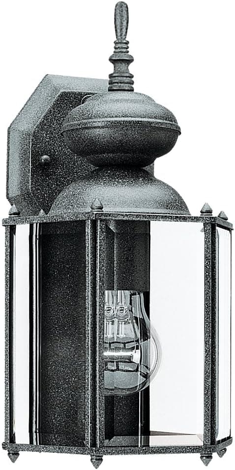 Sea Gull lighting 8509-12 Classico Outdoor Fixture, 12.25'' Height, Black