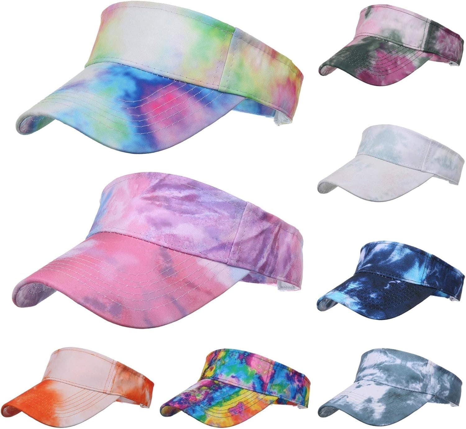 Camouflage Pattern Washed Outdoor Sun Visor for Women Men Sun Protection UPF50+ Beach Traveling Ball Hats