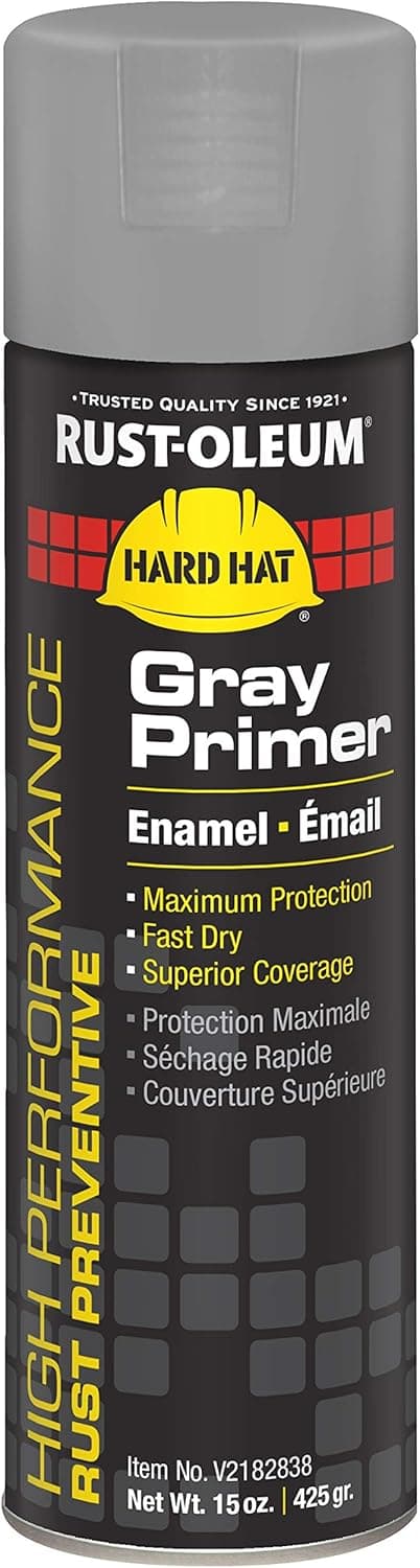 Rust-Oleum Corporation V2182838 V2100 Gray Primer Flat 15 OZ. Spray, 15-Ounce, 15 Ounce