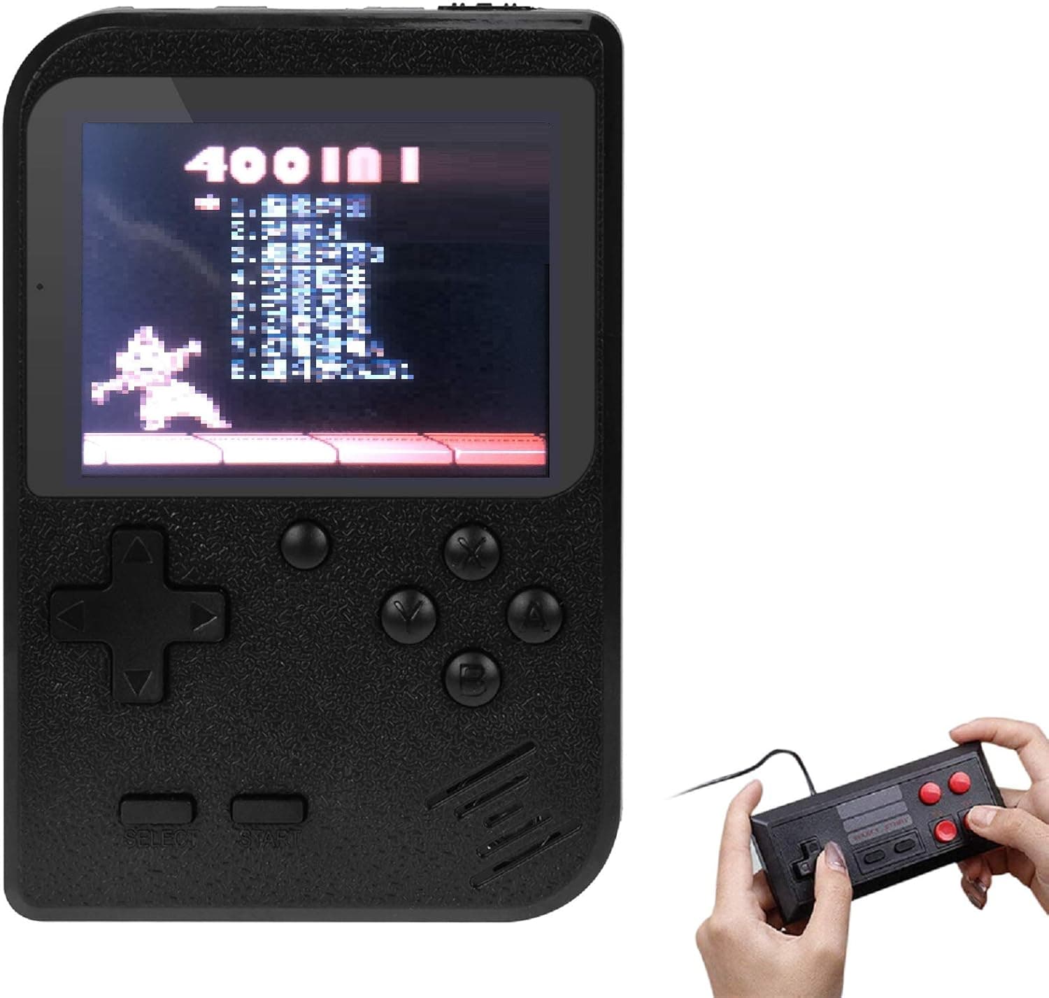 TAPDRA Handheld Game Console, Retro Game Station with 400 Classic Games 3.0 inch Screen Portable Supporting 2 Player, Good Gifts for Kids