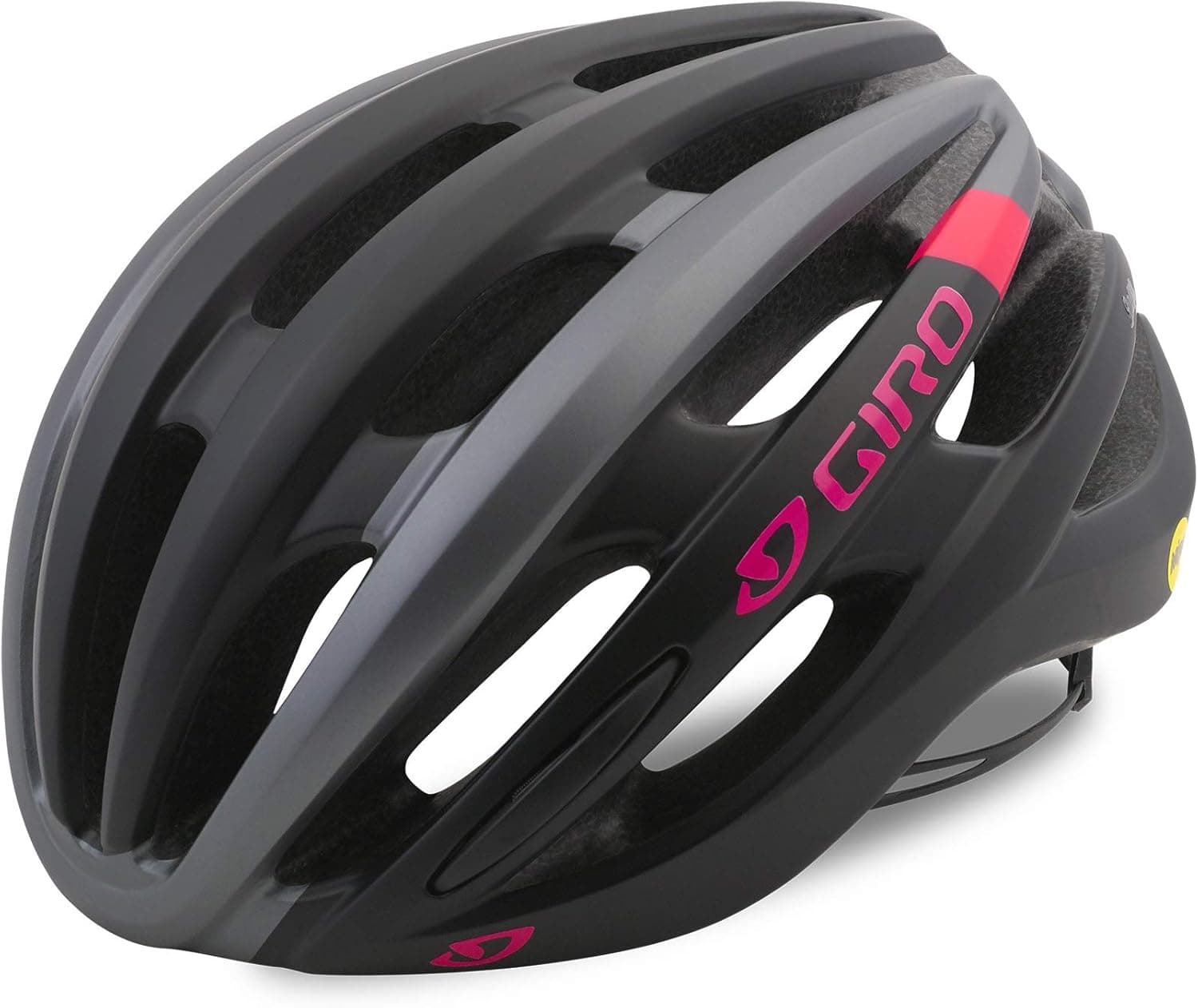 Giro Saga Womens Road Cycling Helmet - Small (51-55 cm), Matte Black/Pink (2019)
