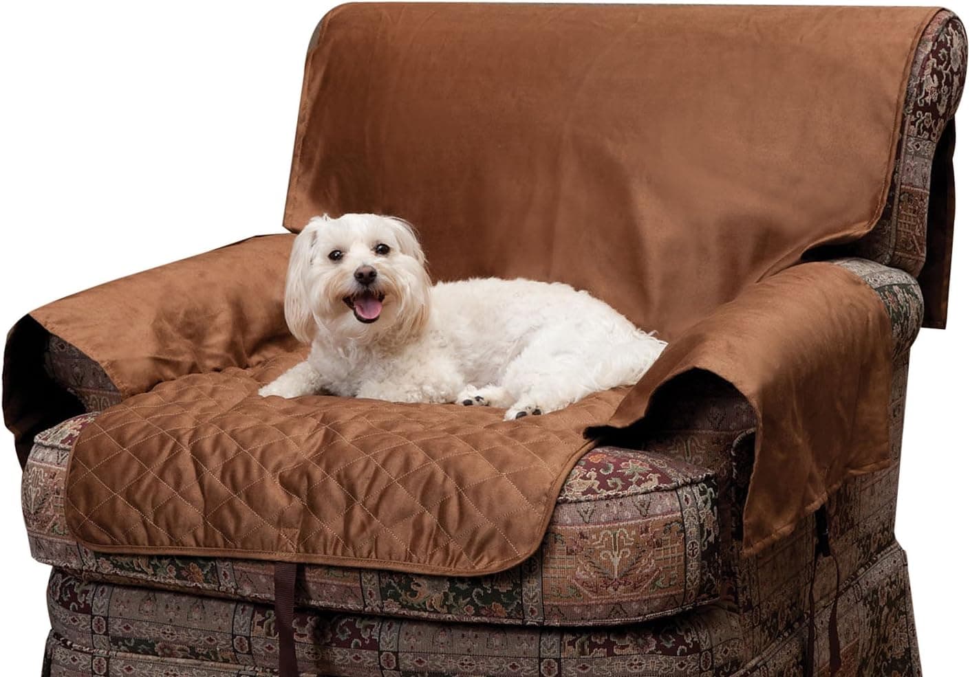 PetSafe Solvit Chair Full Coverage Pet Bed Protector, Cocoa