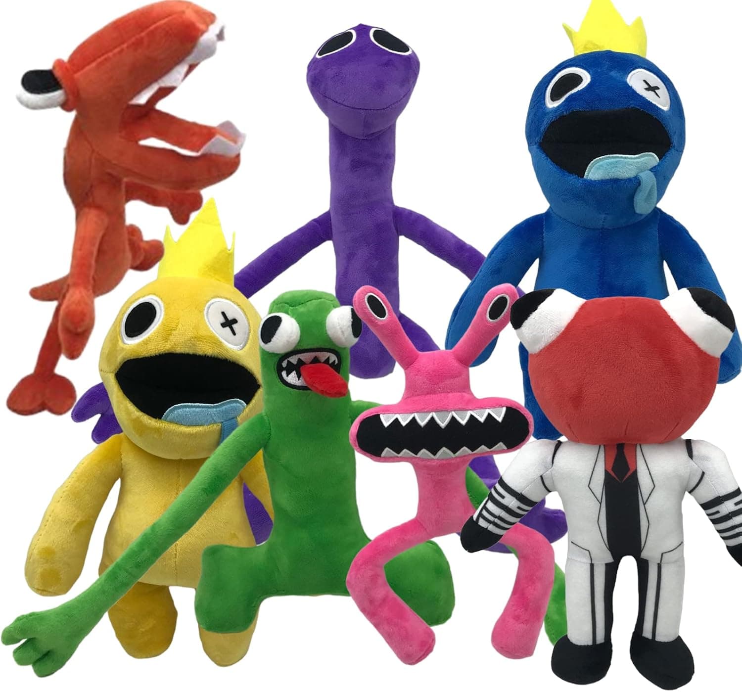 xlqzsok Rainbow Friends Plush Stuffed Animal 7Pcs Set for Party Favors, Birthday, Easter, Halloween, Christmas Day…