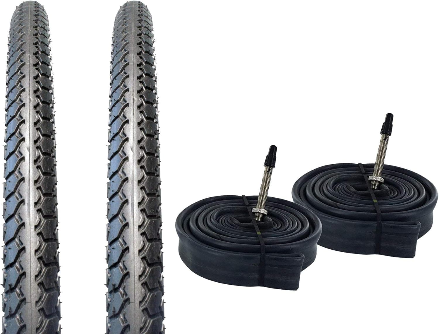 ZOL Bundle 2 Pack Velocita BMX Tires and Tube 20x1 3/8, Presta/French 48mm Valve