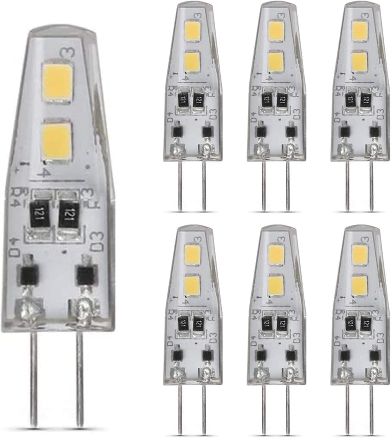 Feit Electric BP10G4/830/LED/6 10-Watt EQ DM G4 Base Capsule Specialty LED Light Bulb, 6-Pack