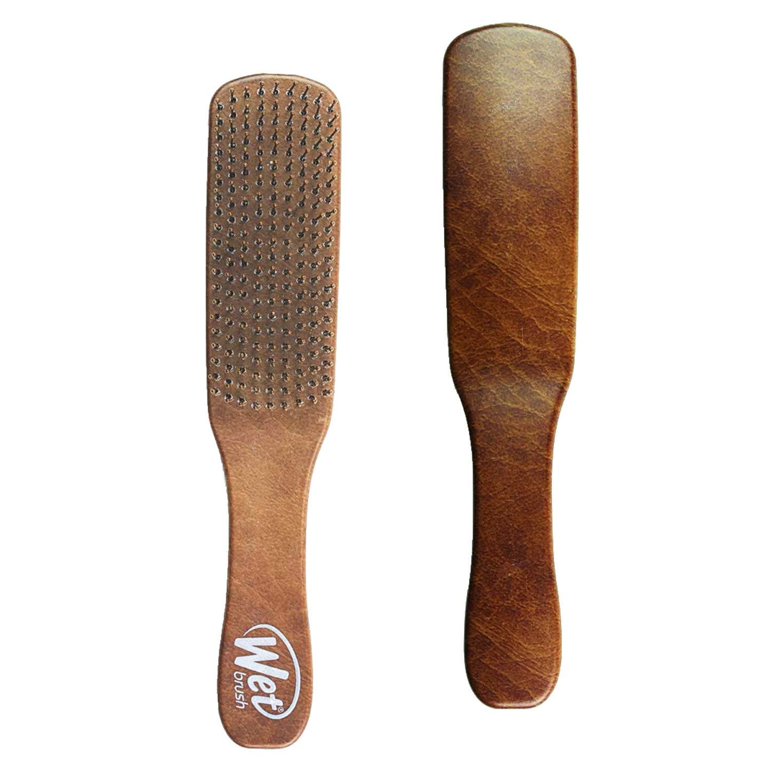 Wet Brush Men's Detangler Brush, Brown - Stimulates Scalp & Beard for Fuller Stronger Healthier Hair - Intelliflex Bristles Promote Hair Growth & Protect from Breakage - Pain-Free for All Hair Types