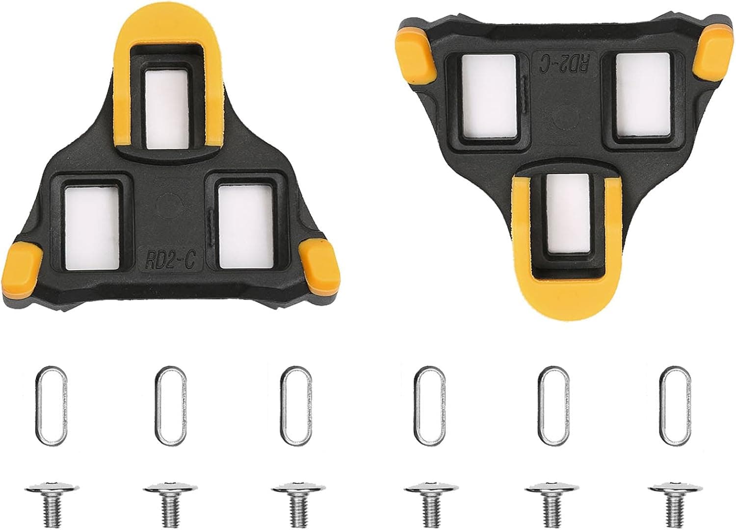 ColorGo Road Bike Cleats 6 Degree Float Self-locking Cycling Pedal Cleat For Shimano SH-11 SPD-SL Road Cleats Fit Most Road Cycling Shoes