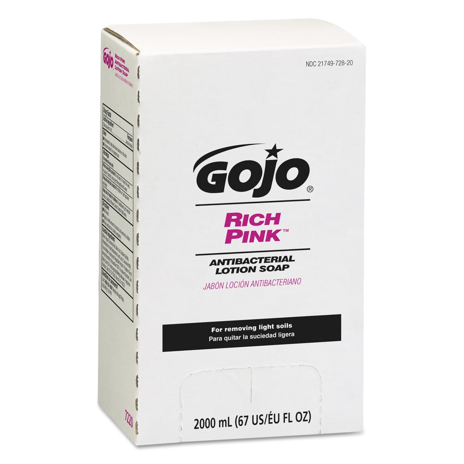 GOJO RICH PINK Antibacterial Lotion Soap Pro2000 ml Soap Refill