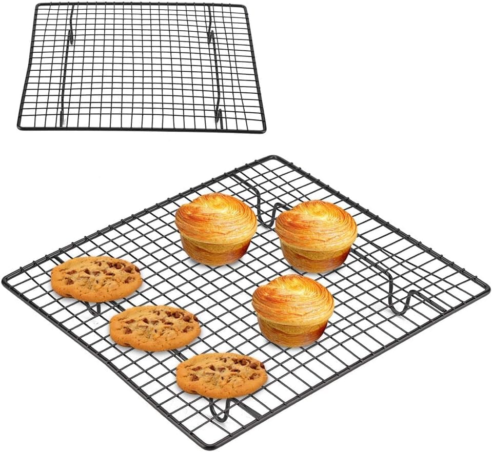 Aramox Cooling and Baking Rack, Stainless Steel Cooling and Baking Rack Nonstick Cooking Grill Tray For Biscuit/Cake/Bread