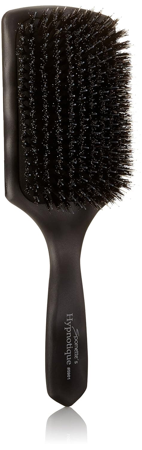 Spornette Hypnotique Boar with Nylon Paddle in Silver, 5.2 Ounce