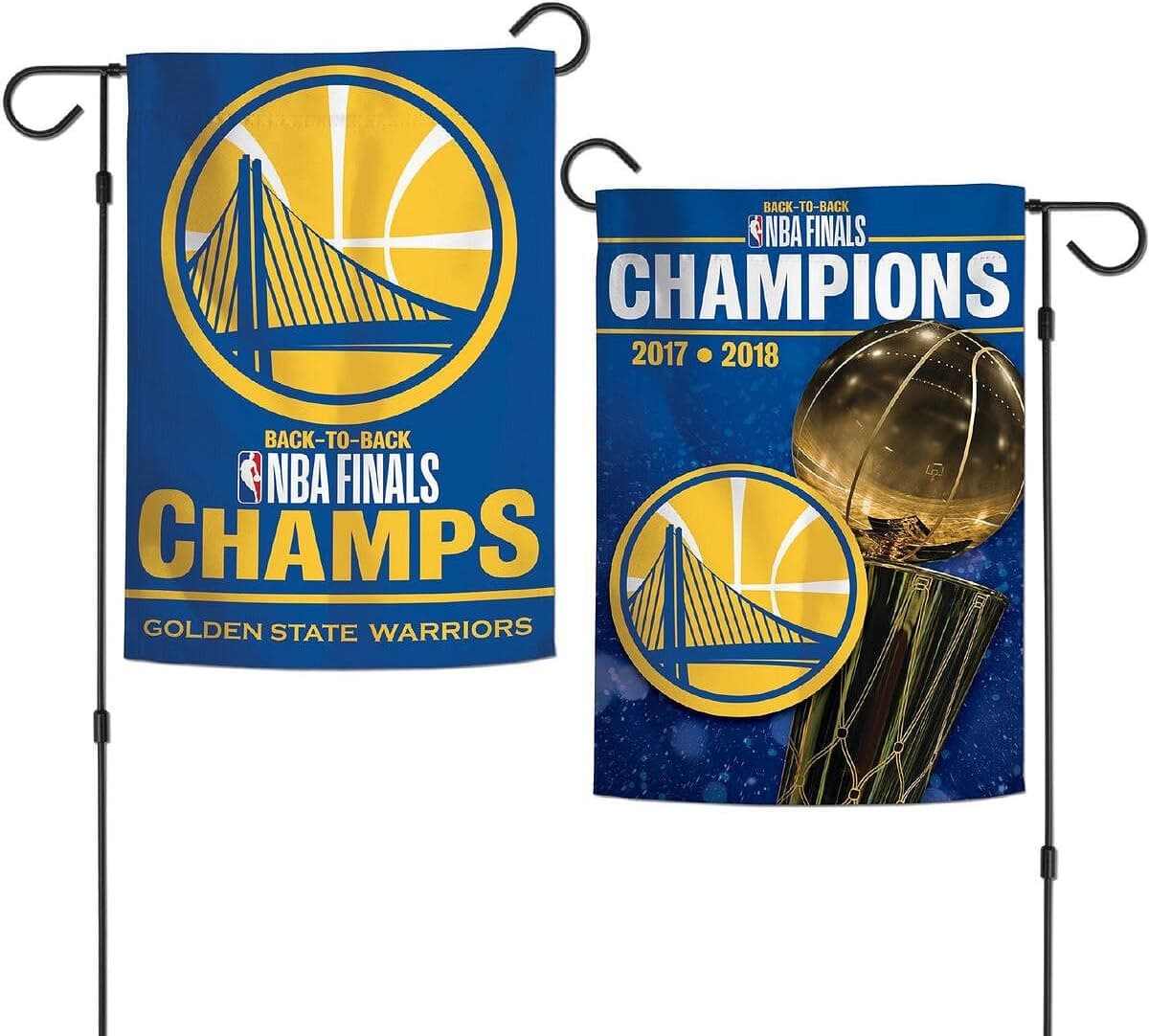 WinCraft Golden State Warriors NBA 2018 Champions Double Sided Garden Flag Banner