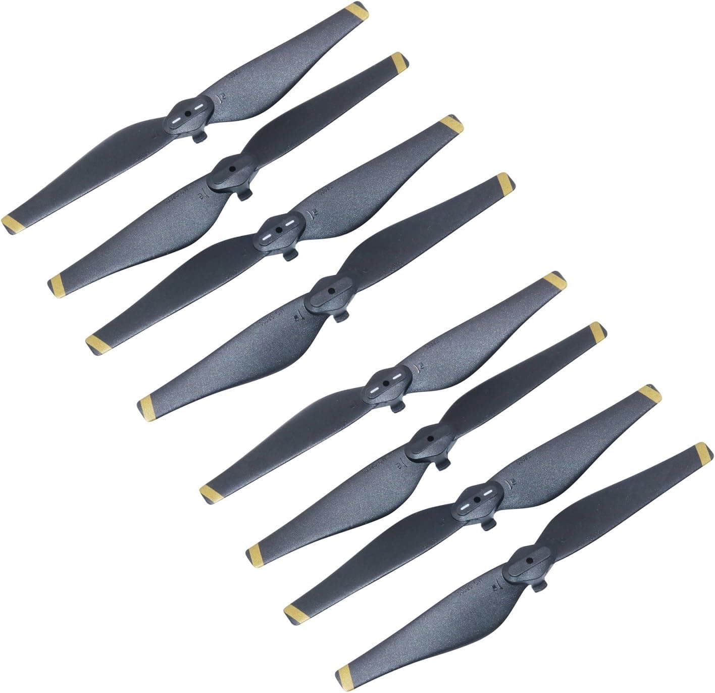 Anbee 4-Pairs Enhanced Propellers Props Blades for DJI Mavic Air Drone (Yellow Stripe (4-Pairs))