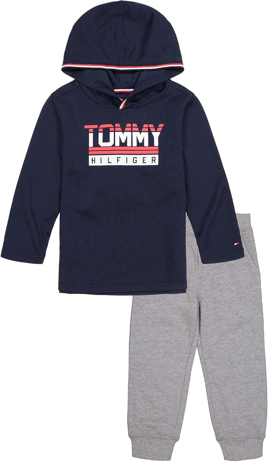 Tommy Hilfiger baby-boys 2 Pieces Hooded Pants Set