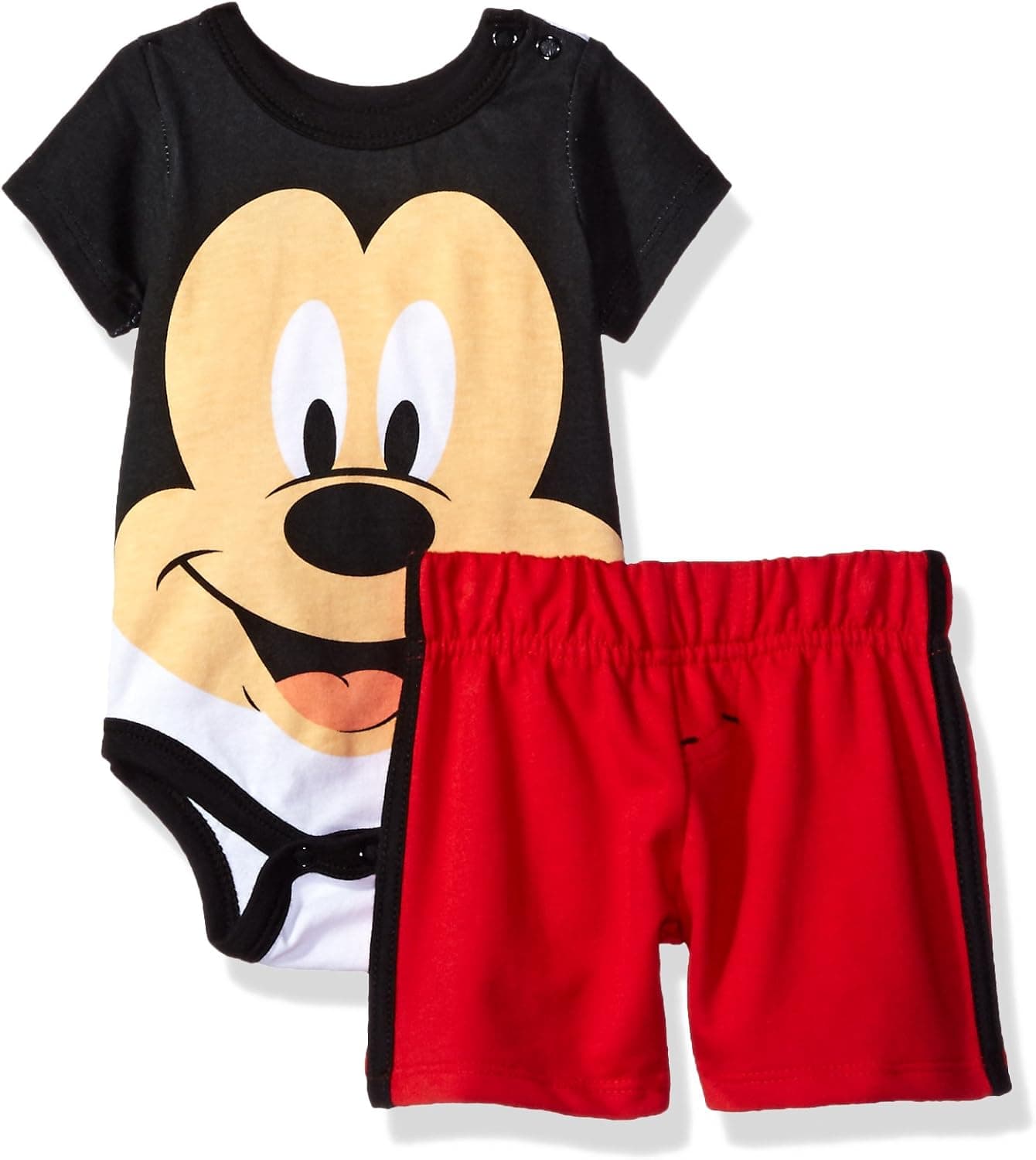 Disney Baby Boys' 2 Piece Mickey Mouse French Terry Short Set