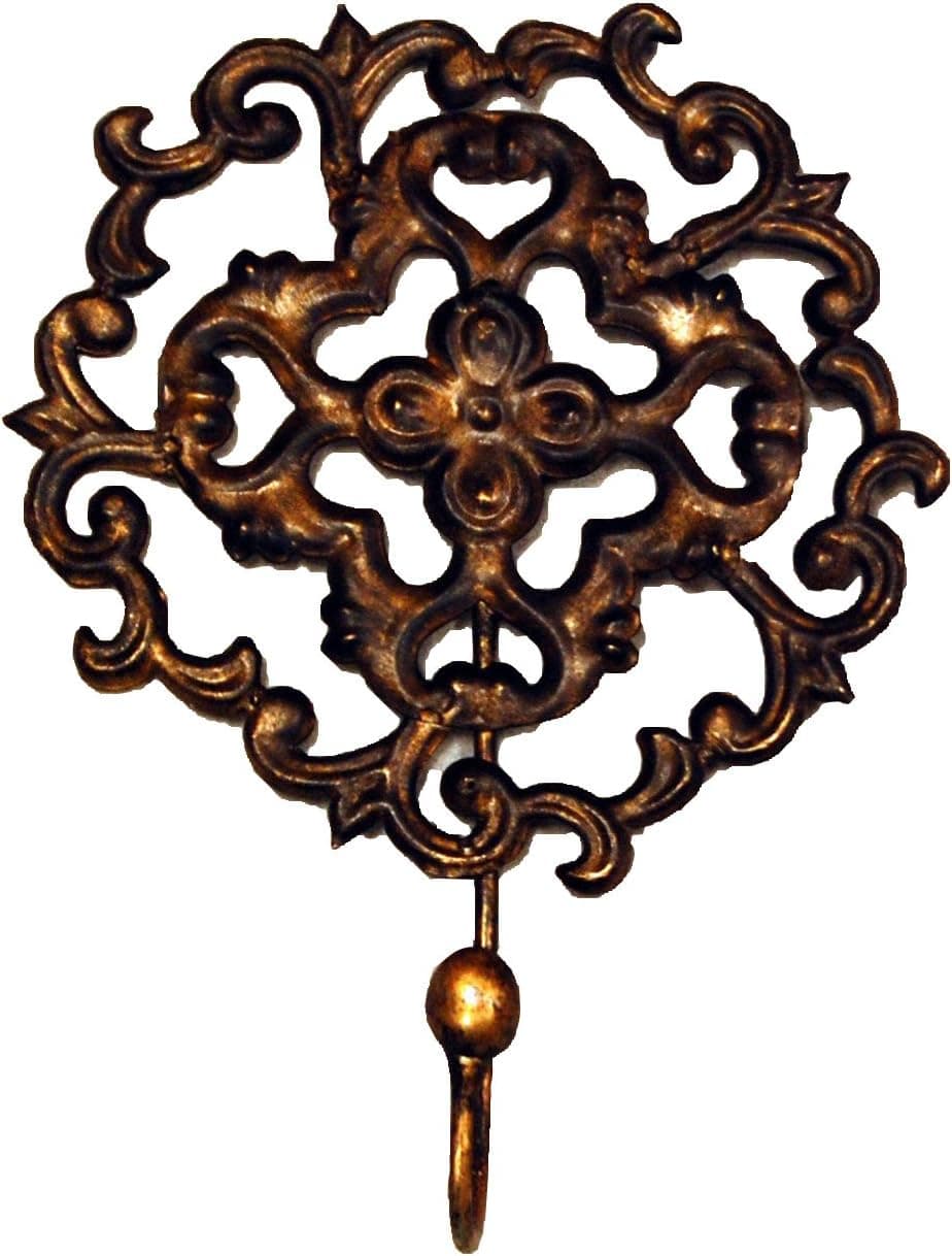 Haven Embossed Metal Medallion Decorative Wall Hook