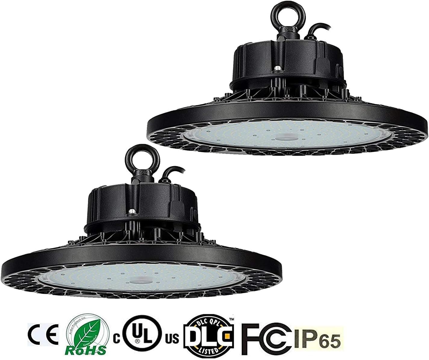 2 Pack BAT 240W (1000W HPS/MH Equivalent) UFO LED High Bay Light,36000 Lumens 5000K Warehouse High Bay Lighting for Factory/Shop/Industrial/Commercial Use(UL&DLC)