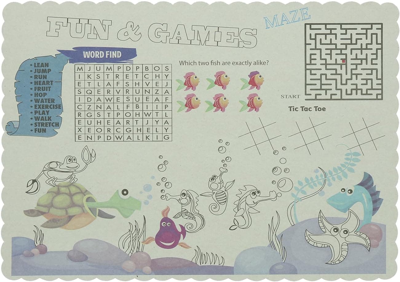 Royal Fun And Games Placemats, Package of 1000