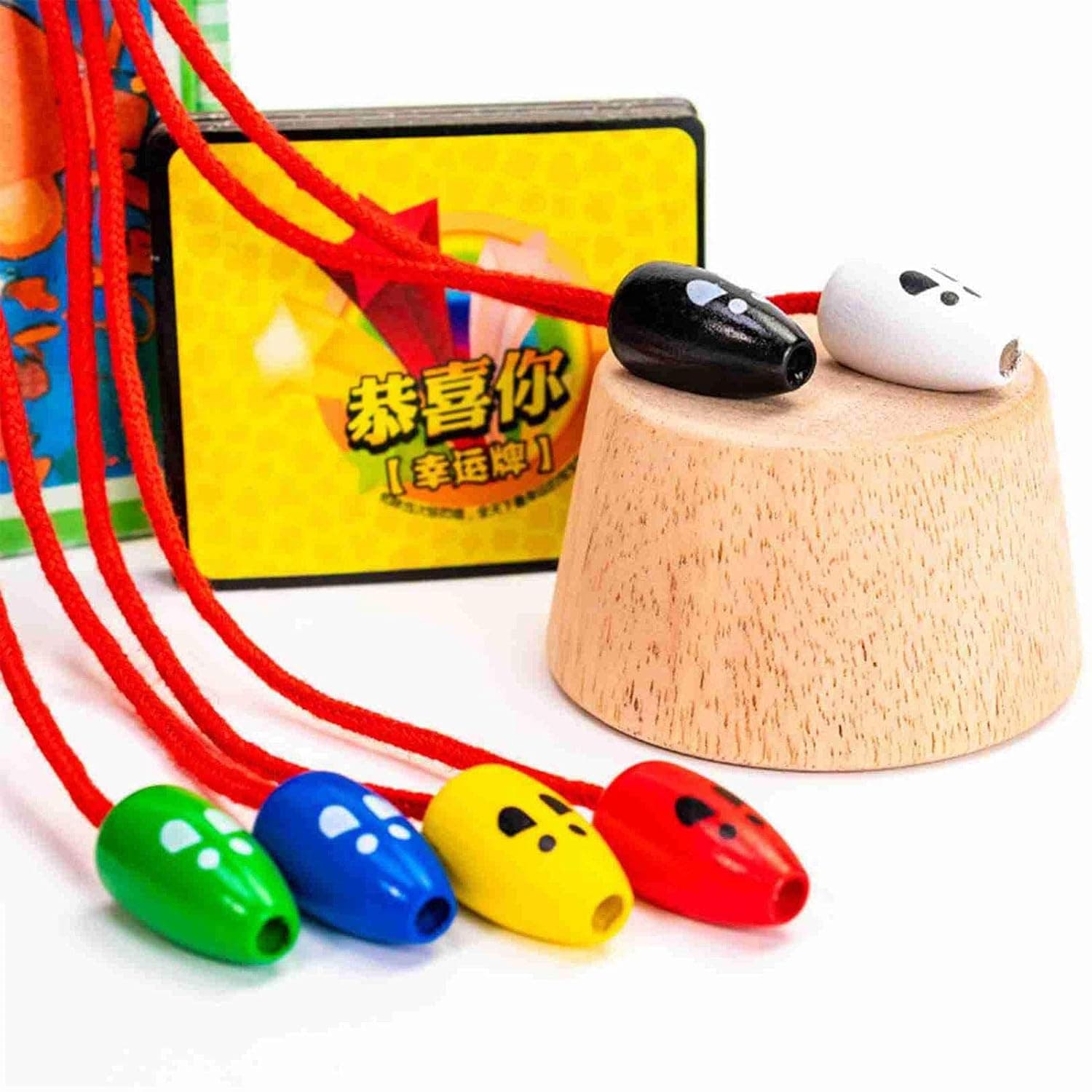 glueckind Wooden Mouse Catching Game Cat Catch Mouse Desktop Game Creative Children Interactive Wooden Toys Exercise Reaction