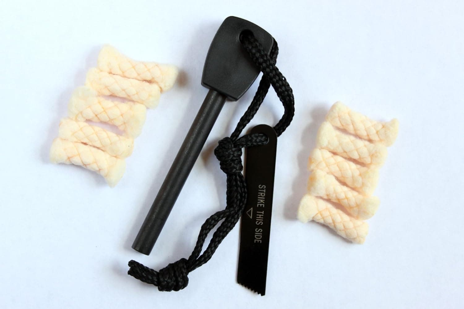 Magnesium Fire Starter with Tinder Quik (Survival Gear Combo Kit/Pack)