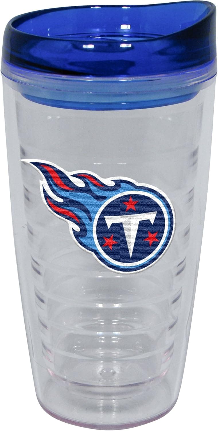 NFL Tennessee Titans 16-Ounce Slimline Tumbler with Color Lid