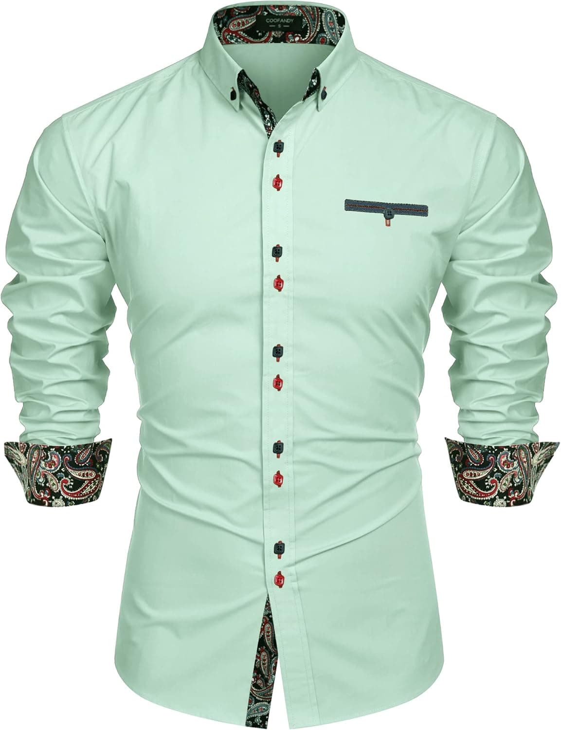 COOFANDY Men's Dress Shirt Long Sleeve Casual Button Down Shirts