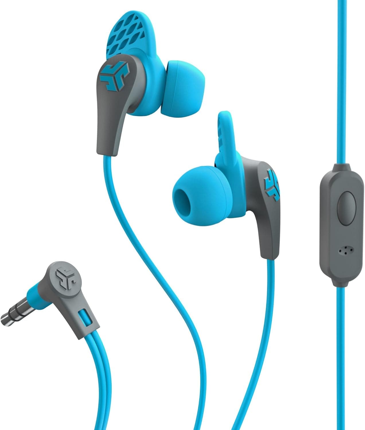 JLab Audio JBuds Pro Premium in-Ear Earbuds with Mic, Guaranteed Fit, Guaranteed for Life - Blue