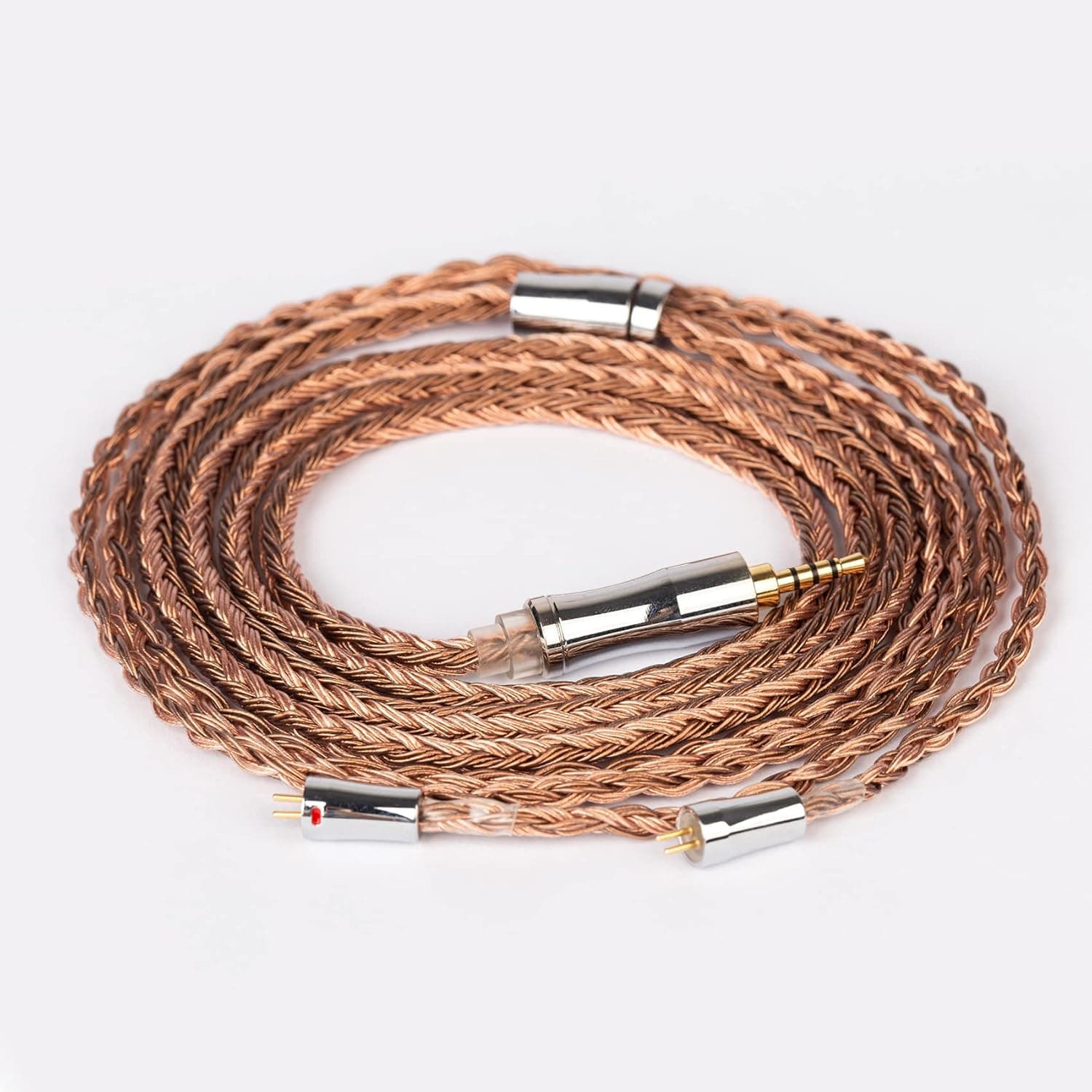 Kinboofi KBEAR Earphone Dethched Upgrade Cable, 24 Core 5N Oxygen-Free Copper Wire-Based in Ear Monitor Cable, Improve Sound Headphone Replacement Cable forKZ ZSA ZSR ZST ES3 Z10 V10 V20(2.5mm, 2PIN)