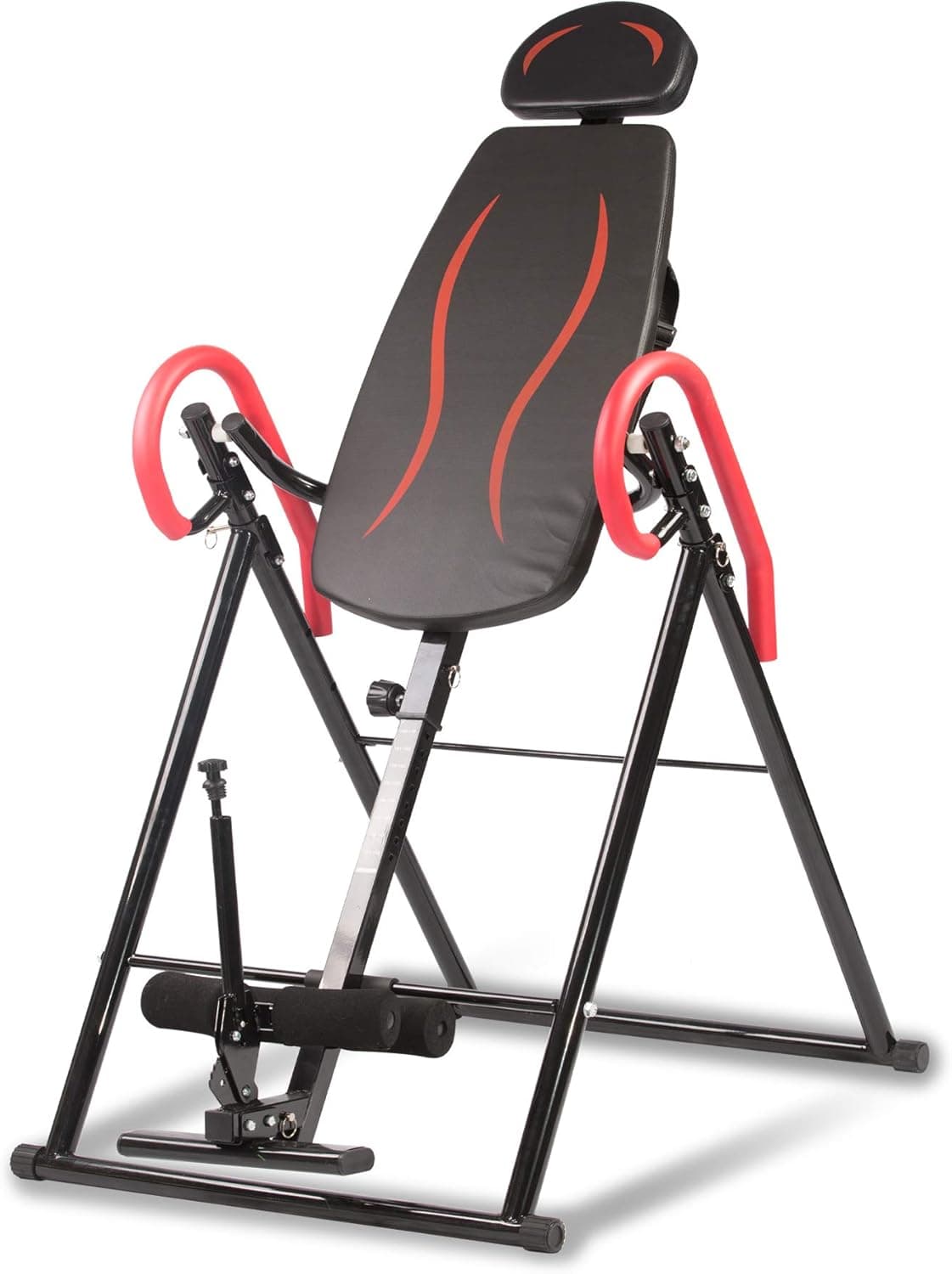LONABR Heavy Duty Inversion Table Inverted Exercise Machine with Headrest for Back Pain Relief Support Up to 300 Lbs