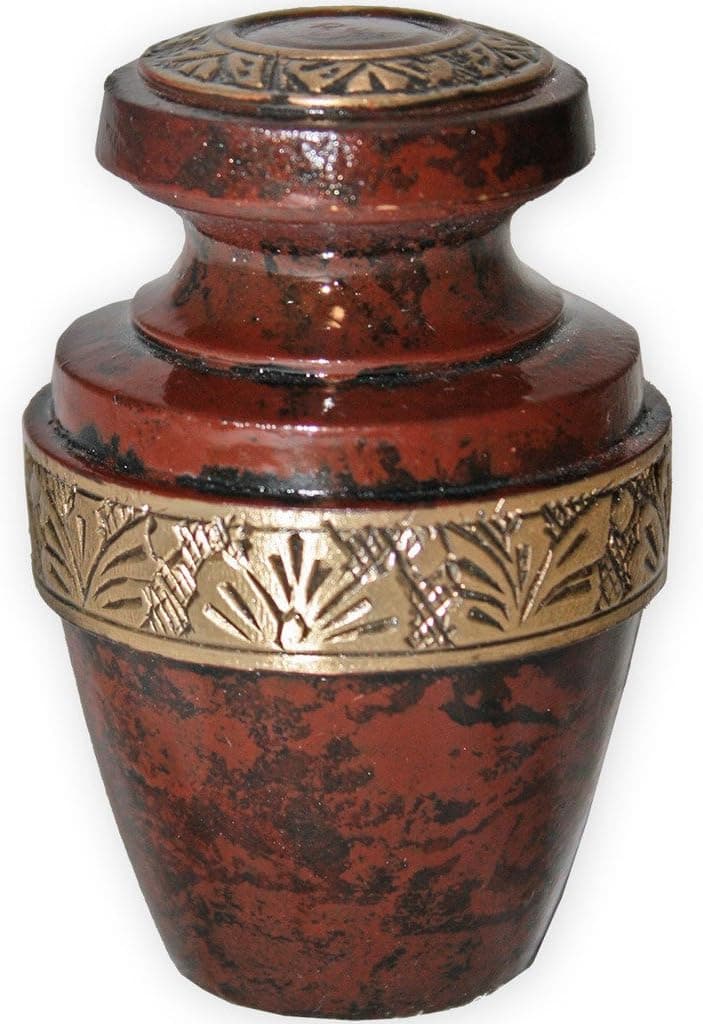 Beautiful Life Urns - Hephaestus Keepsake Urn for Ashes - Small Size - NOT Intended for Full Cremation Ash Quantity