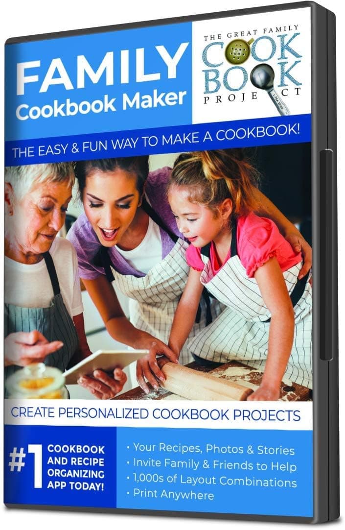 Personalized Cookbook Making Kit Including 10 Printed Cookbook - Fun, Convenient and Easy to Use. Makes a great gift!