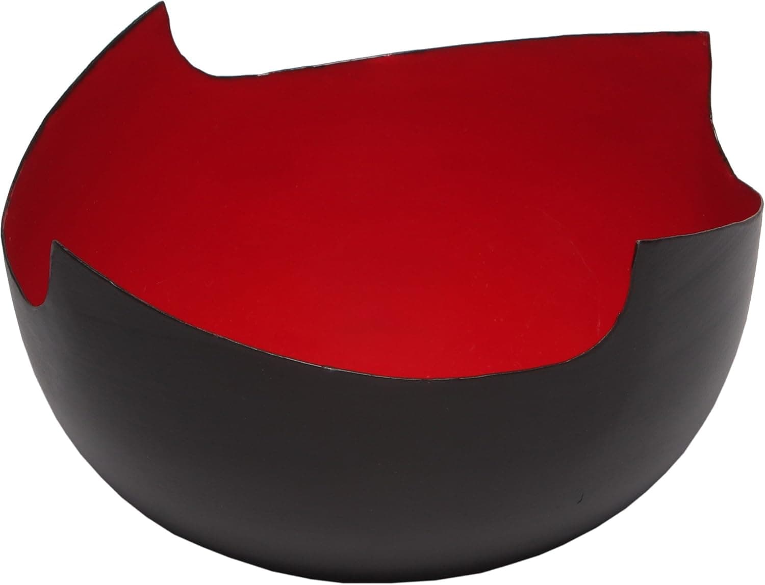 Melange Home Decor Modern Collection, 6-inch Square Bowl, Color - Paprika Red
