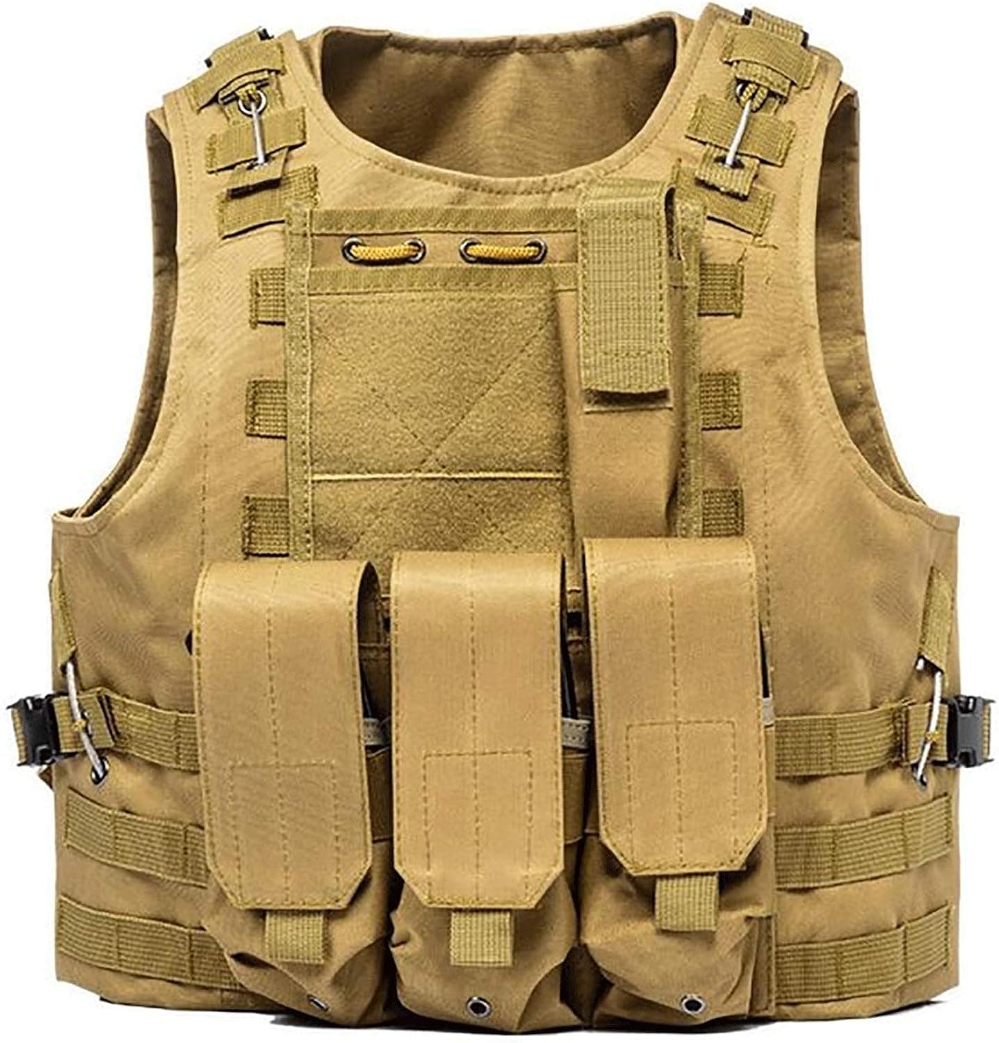 DMAIP Tactical Vest Outdoor Vest Training Vest Adjustable Lightweight for Hiking Climb Cs Breathable Vest