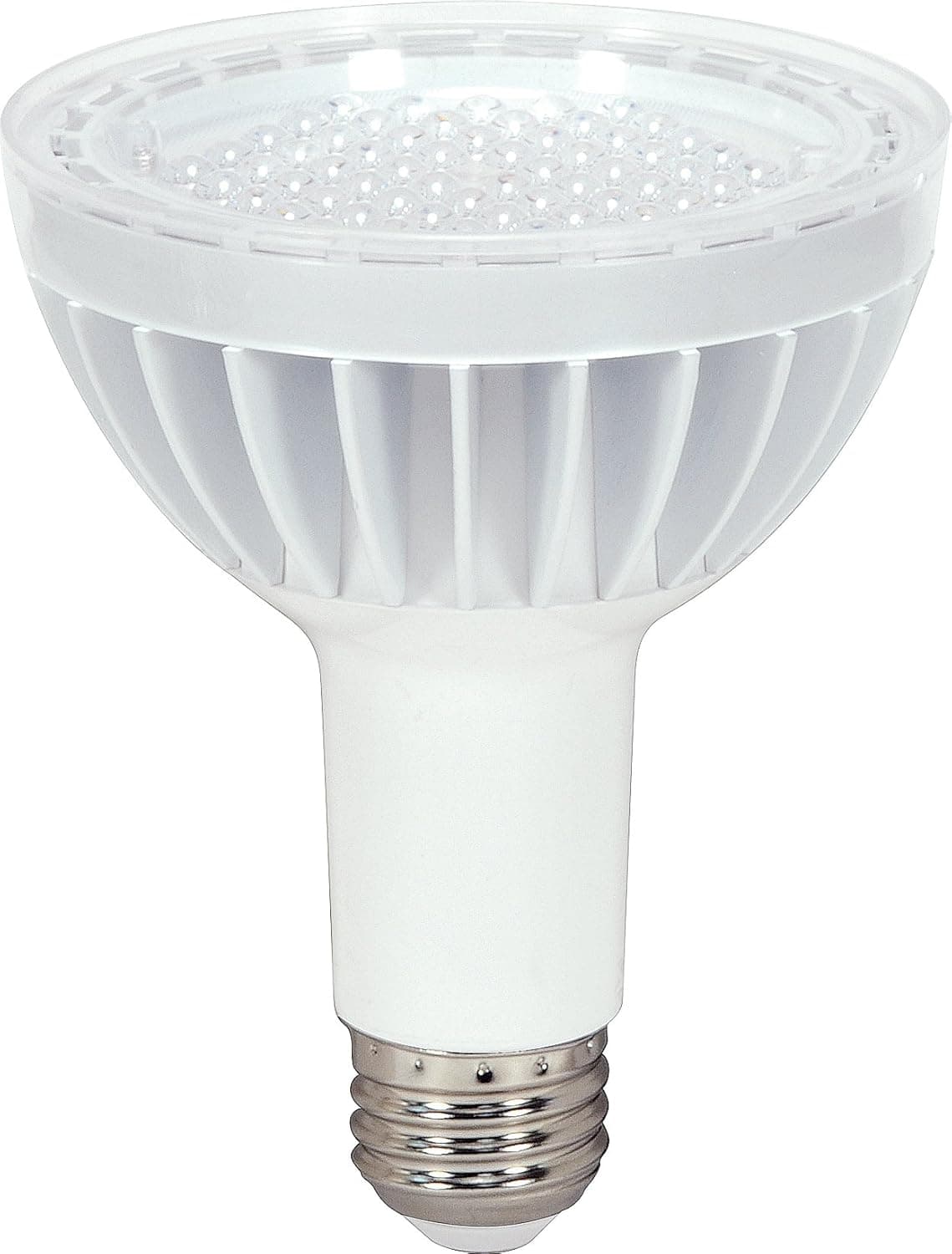 Satco S8972 14 Watt (75 Watt) 890 Lumens PAR30 Long Neck LED Neutral White 3500K 60 Beam KolourOne Light Bulb, Dimmable