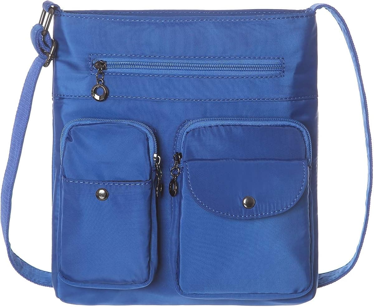 Crossbody Bags for Women Multi Pocket Shoulder Bag Waterproof Nylon Travel Purses and Handbags Lightweight Work Bag