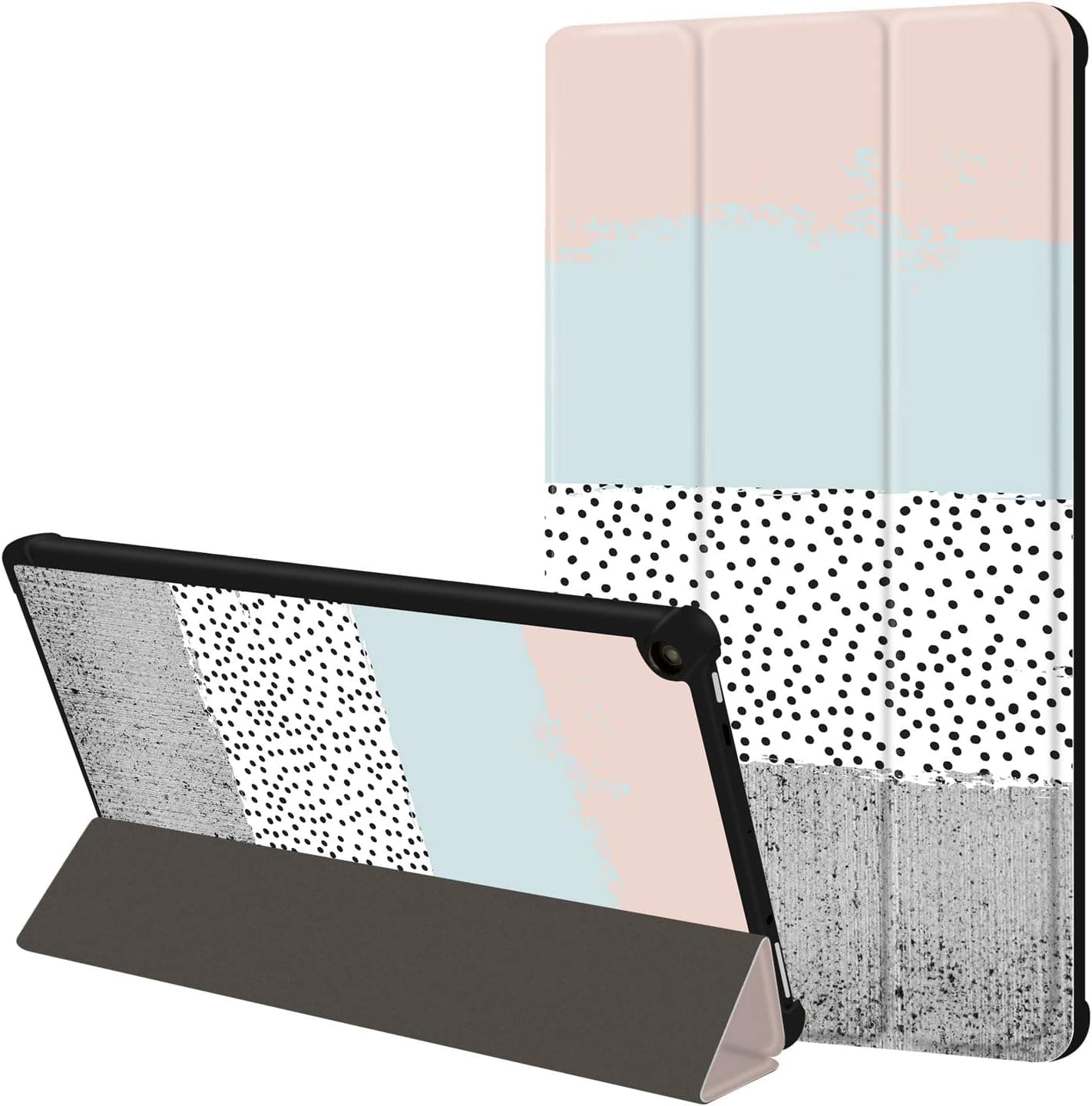 Huasiru Painting Case for Fire HD 10 Tablet (9th/7th Gen, 2019/2017 Release) - Tri-fold Cover with Auto Sleep/Wake, Colors