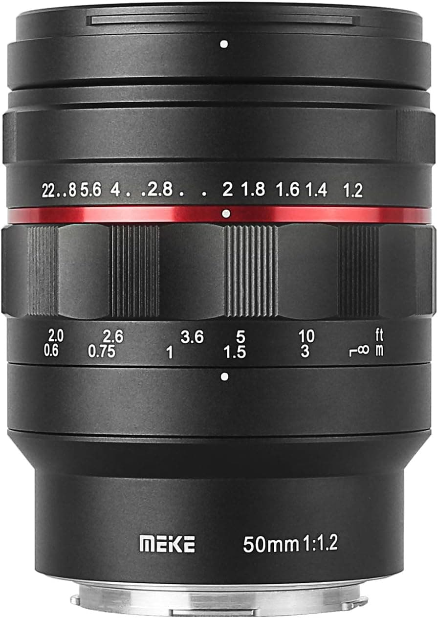 Meike MK-50mm F1.2 L Aperture Full Frame Manual Focus Fixed Lens for L-Mount Panasonic Sigma Leica Mirrorless Camera Such as S1, S1R,S1H, S5, FP