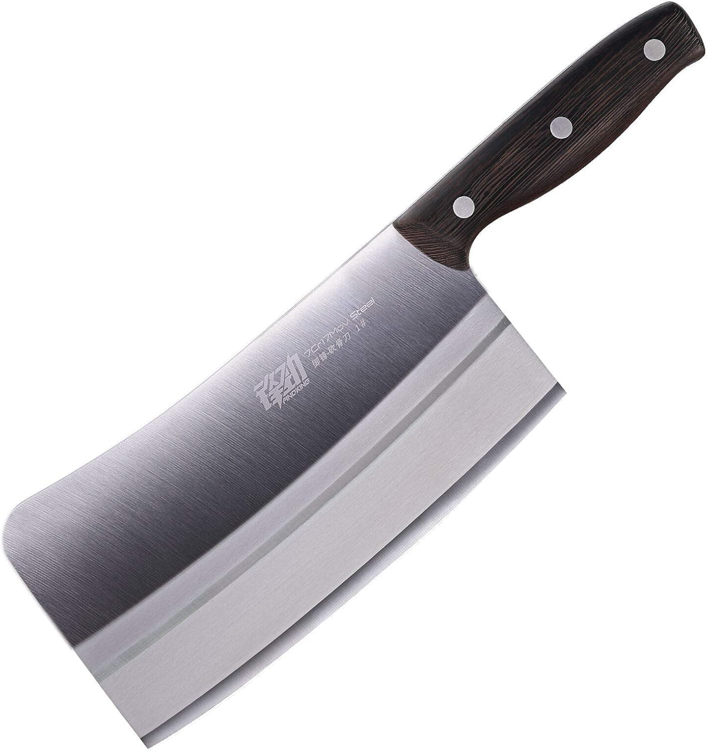 FINDKING 8.5 Inch Bone Cutting Cleaver Knife YuFeng Series-Stainless Steel Wenge Wood Handle Chinese Chef’s Knife