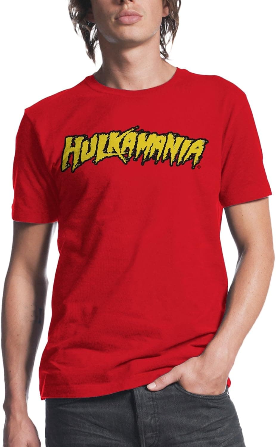 WWE Hulk Hogan Hulkamania Mens Red T-shirt