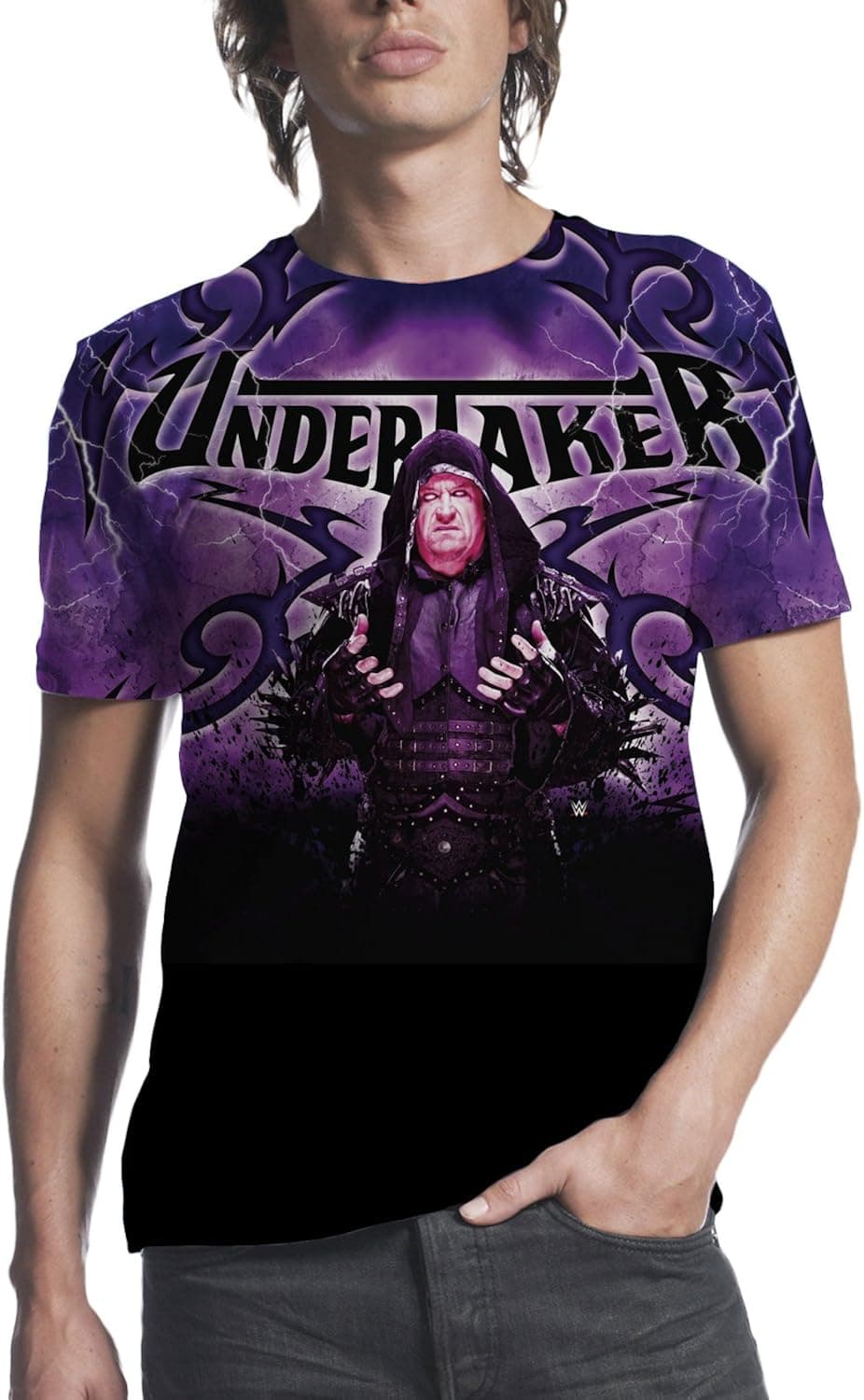 WWE The Undertaker Mens Subllimation T-shirt XL