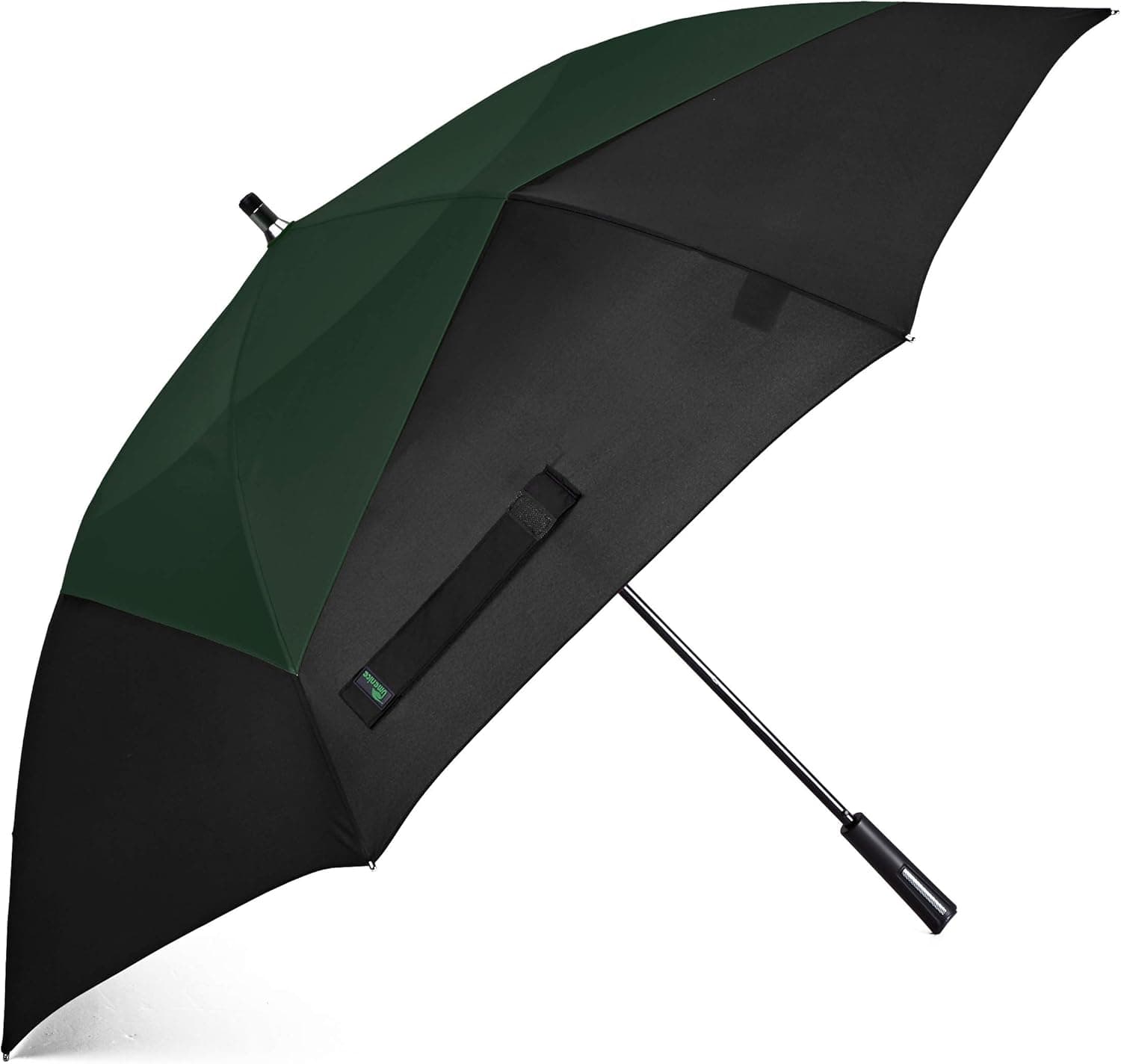 umenice Auto Open Double Layer Windproof Golf Umbrella Club Likes (Green-Black) UUG-62A04GB