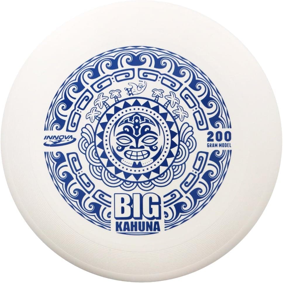 Innova Big Kahuna Heavyweight Ultimate Throw and Catch Disc Tiki Black - Stamp Color May Vary - 200 Gram Model