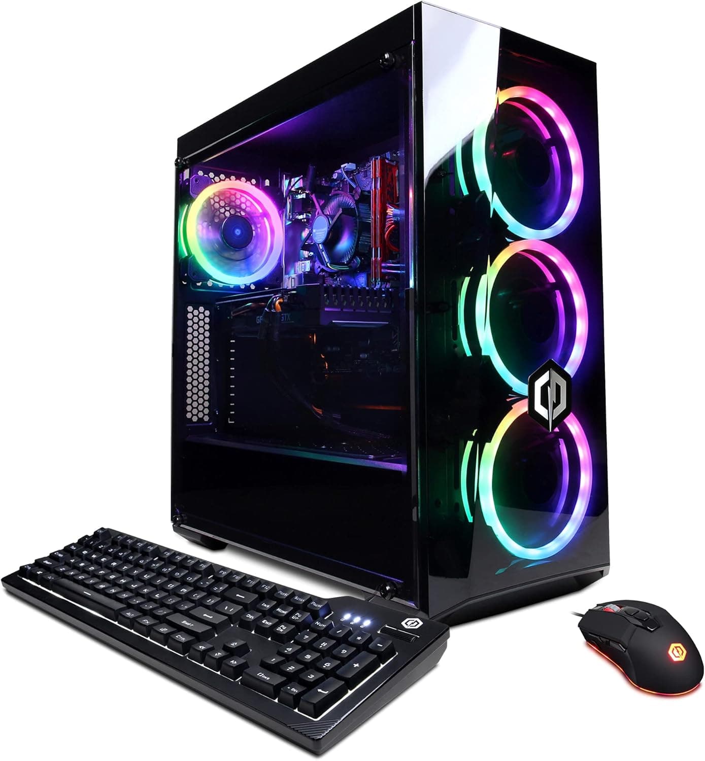 CyberpowerPC Gamer Xtreme Gaming PC, Intel i9-9900K 3.6GHz, GeForce RTX 2060 6GB, 16GB DDR4, 1TB NVMe SSD, Wi-Fi Ready & Windows 10 Home (GXi8820A3)