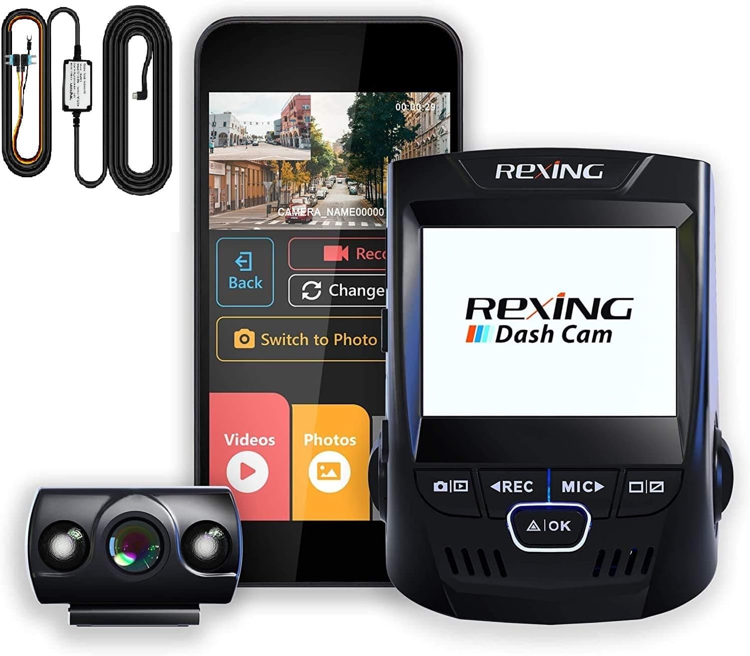 Rexing V1P with Smart hardwire kit