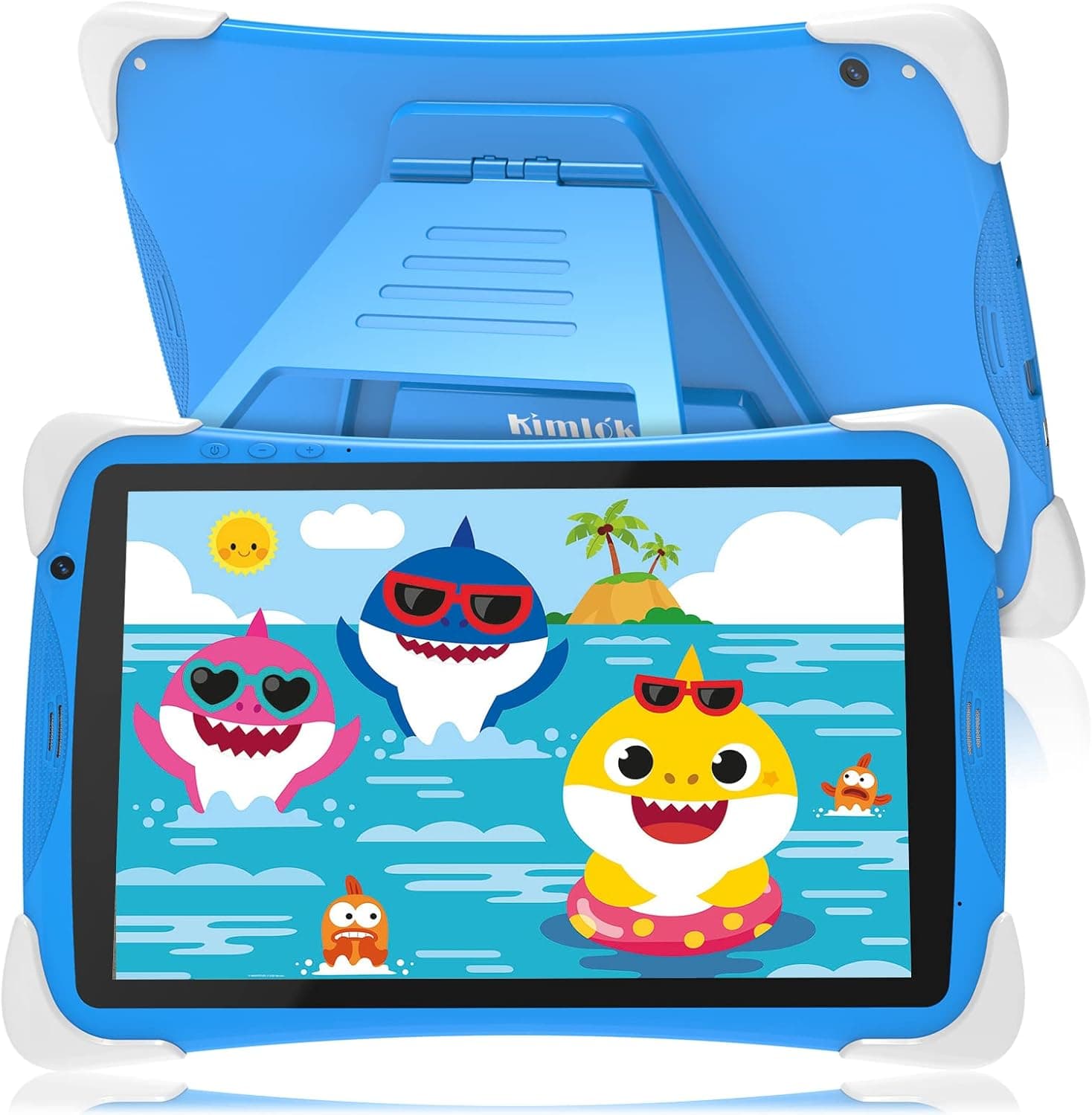 Tablet for Kids, Kids Tablet 10.1 Inch, Android 12 2+32GB, 1280 * 800 IPS HD Screen, Toddler Tablet with WiFi, Parental Control, Kids Tablet 10 inch with Case Included, Google Store, 6000mAh, Blue