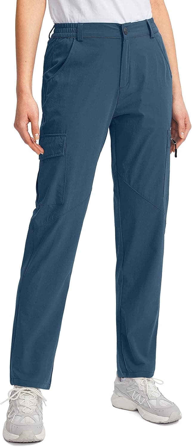 Viodia Women's Hiking Cargo Pants Quick Dry UPF50+ Waterproof Pants for Women Fishing Golf Travel Pants with Pockets